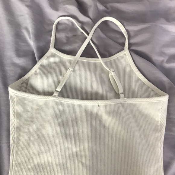 Active USA - White Criss Cross Back bodysuit - Picture 4 of 5